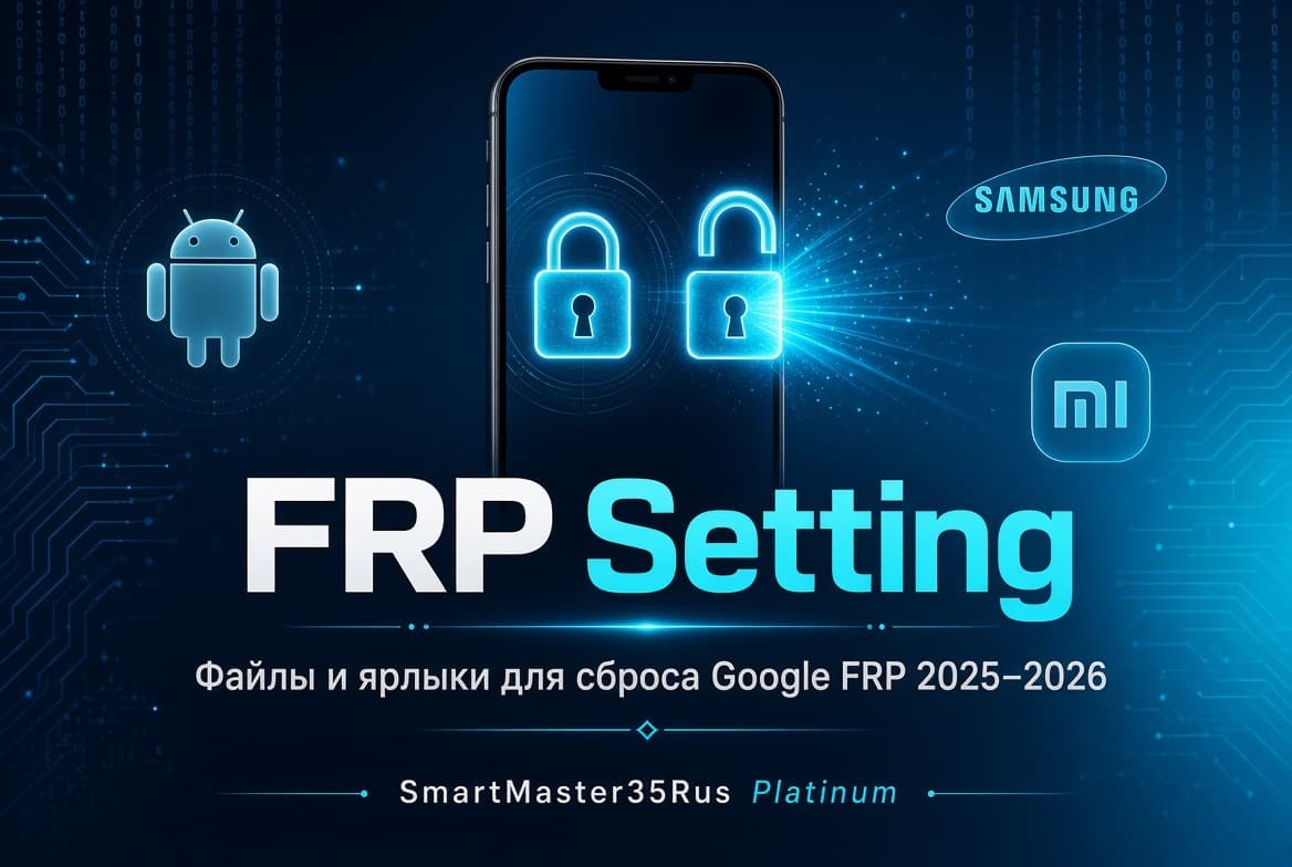 FRP Setting — файлы и ярлыки для сброса Google FRP 2025–2026, SmartMaster35Rus Platinum